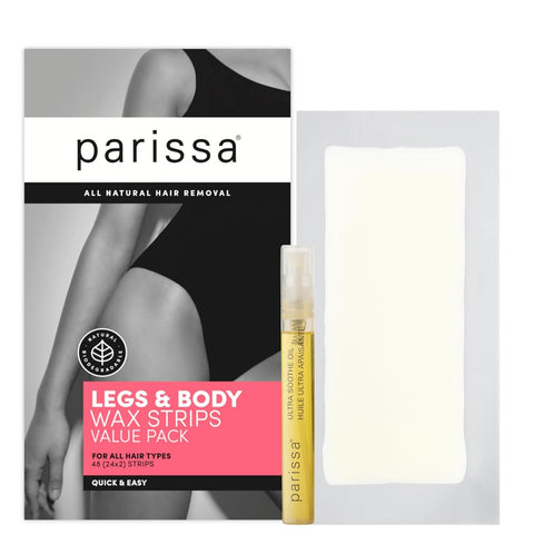 PARISSA - Legs & Body Wax Strips - 48 Strips