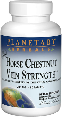 Planetary Herbals - Horse Chestnut Vein Strength - 90 Tablets