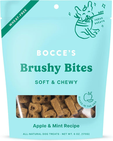 BOCCE'S BAKERY - Brushy Bites Soft & Chewy Treats - 6 oz (170 g)