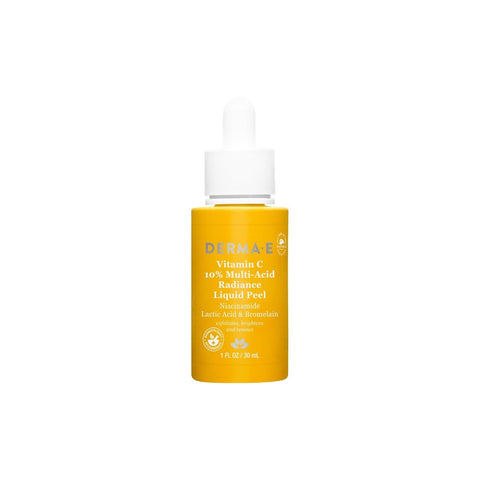 DERMA E - Vitamin C, 10% Multi-Acid Radiance Liquid Peel - 1 fl oz (30 ml)