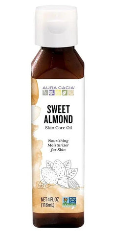 AURA CACIA - Sweet Almond Skin Care Oil - 4 fl. oz. (118 ml)