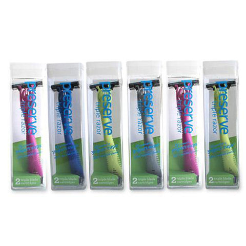 PRESERVE - Triple Razor System with Replacement Blades