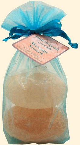 Himalayan Salt - Himalayan Bath Salts & Scrubs Salt Massage Stones 2 Pc