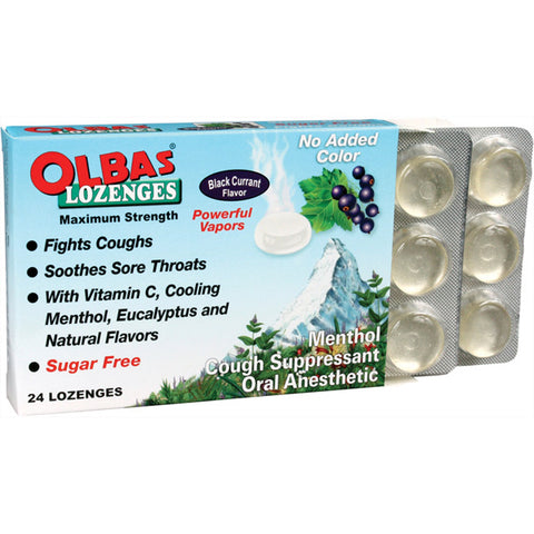 Olbas - Lozenges Maximum Strength Black Currant Flavor - 12 x 24 Lozenges
