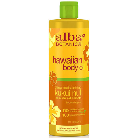 ALBA BOTANICA - Hawaiian Body Oil Deep Moisturizing Kukui Nut