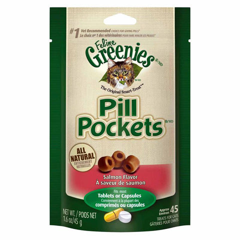 GREENIES - Pill Pockets Cat Treats Salmon Flavor