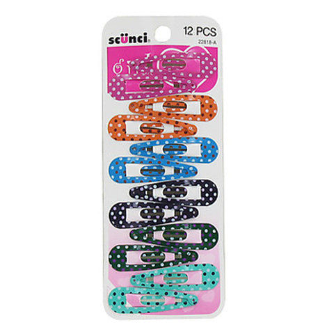 SCUNCI - Girl Dot Print Snap Clips
