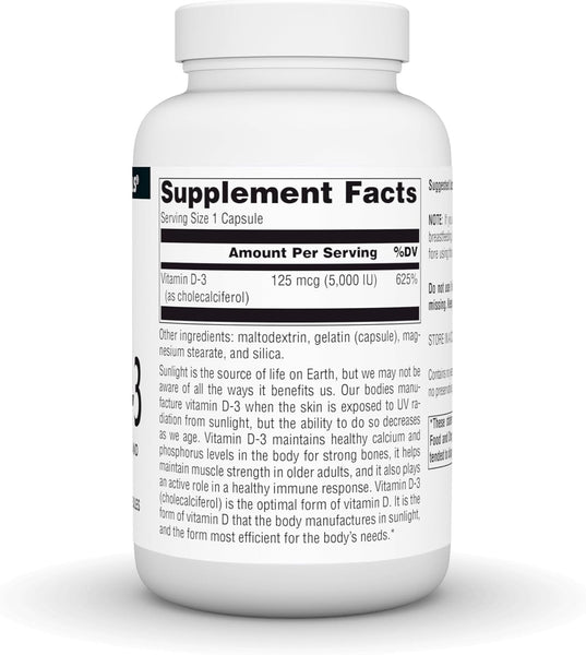 SOURCE NATURALS - Vitamin D-3 5000 IU  - 240 Capsules