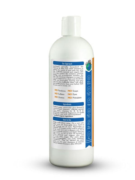 EARTHBATH - Oatmeal and Aloe Shampoo, Vanilla & Almond - 16 fl. oz. (472 ml)