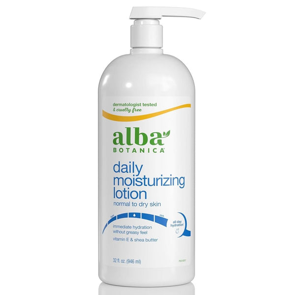 ALBA BOTANICA - Daily Moisturizing Body Lotion, Normal to Dry Skin - 32 oz. (907 g)