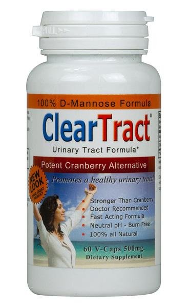 CLEAR TRACT - D-Mannose Urinary Tract Formula - 60 Vegetarian Capsules