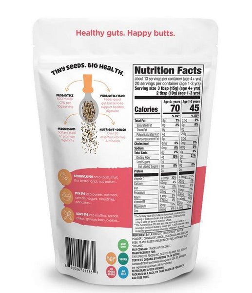 TINY SPROUTS - Organic Digestion Booster + Vitamin D & Probiotics - 7 oz (200 g)