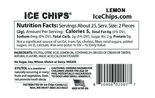 ICE CHIPS CANDY - Lemon - 1.76 oz. (50 g)
