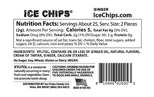 ICE CHIPS CANDY - Ginger - 1.76 oz. (50 g)