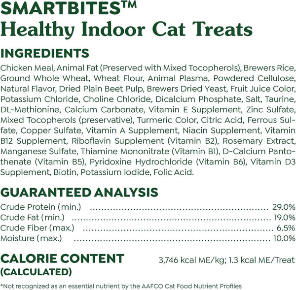 GREENIES - Smartbites Healthy Indoor Cat Treats Chicken Flavor - 4.6 oz. (130 g)