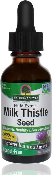 NATURE'S ANSWER - Milk Thistle Seed Alcohol-Free Extract - 1 fl. oz. (30 ml)