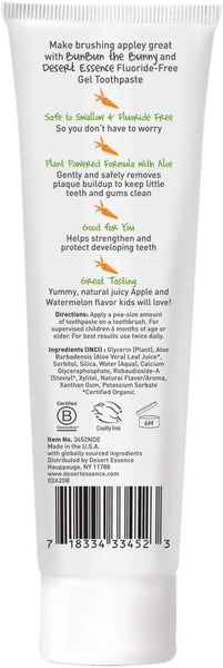 DESERT ESSENCE - Green Apple Watermelon Kids Toothpaste Gel - 4.7 oz (133 g)