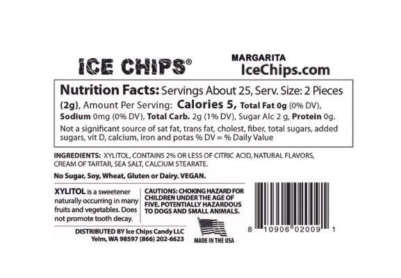 ICE CHIPS CANDY - Margarita - 1.76 oz. (50 g)