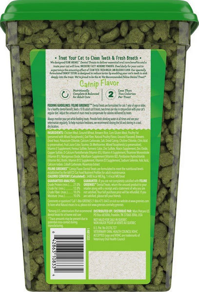 GREENIES - Feline Dental Treats Catnip Flavor - 21 oz (595 g)