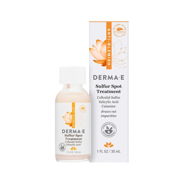 DERMA E - Sulfur Spot Treatment - 1 fl oz (30 ml)