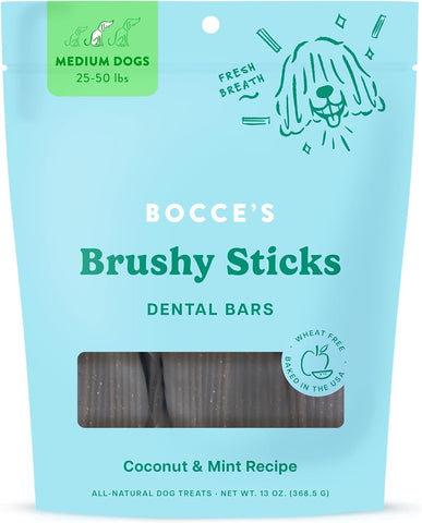 BOCCE'S BAKERY - Brushy Sticks Dental Bars Medium - 13 oz (369 g)