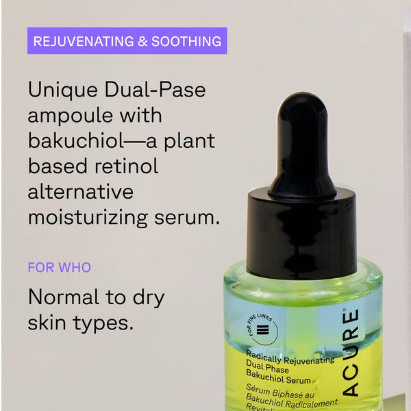 ACURE - Radically Rejuvenating Dual Phase Bakuchiol Serum -  0.67 fl oz (20 ml)