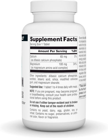 SOURCE NATURALS - Magnesium Chelate 100 mg - 250 Tablets