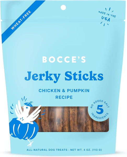 BOCCE'S BAKERY - Grazers Chicken & Pumpkin Jerky Sticks - 4 oz (113 g)