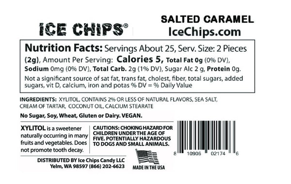 ICE CHIPS CANDY - Salted Caramel - 1.76 oz