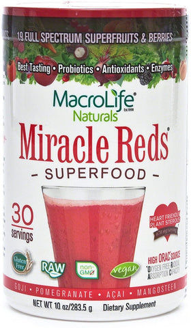 MacroLife Naturals - Miracle Reds Super Food - 10 oz. (283.5 g)