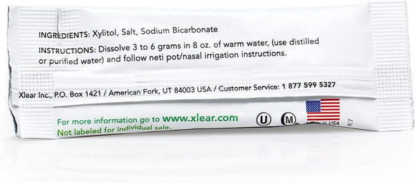 XLEAR - Natural Sinus Rinse Packets - 50 Count