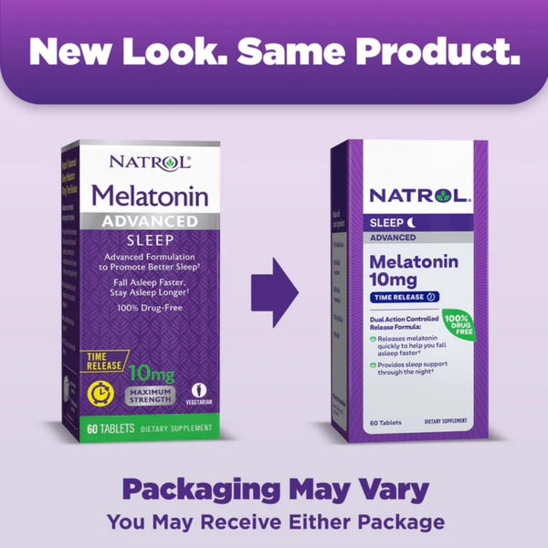 NATROL - Advanced Sleep Time Release Melatonin 10mg - 60 Tablets