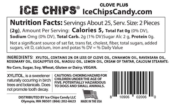 ICE CHIPS CANDY - Clove - 1.76 oz. (50 g)