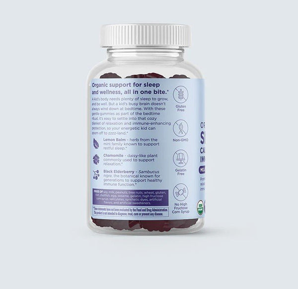 HYLANDS - Kids Organic Sleep Calm + Immunity Melatonin-Free Gummy Mixed Berry - 60 Gummies