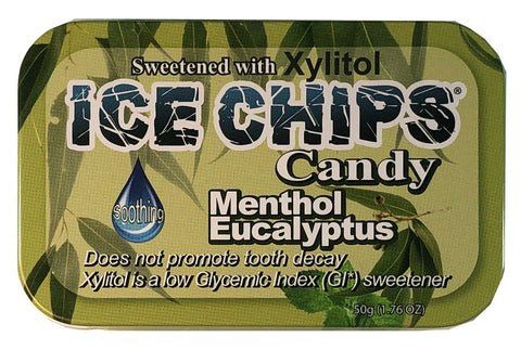 ICE CHIPS CANDY - Menthol Eucalyptus - 1.76 oz. (50 g)