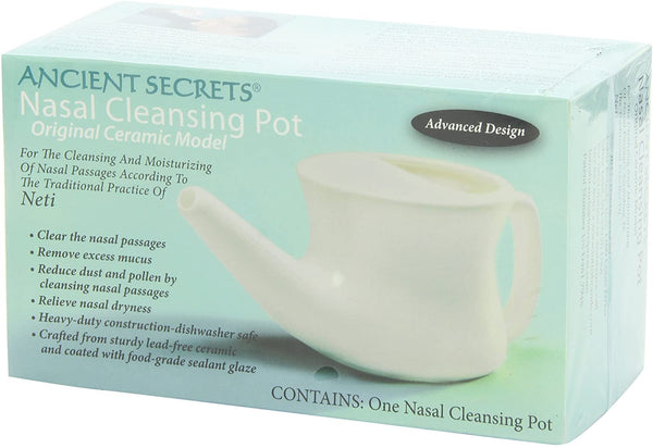 ANCIENT SECRETS - Nasal Cleansing Pot Salt - 1 Neti Pot