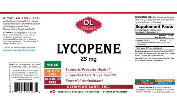 OL - Lycopene 25 mg - 60 Capsules
