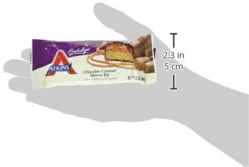 ATKINS - Endulge Chocolate Caramel Mousse Bars - 5 x 1.2 oz. Bars