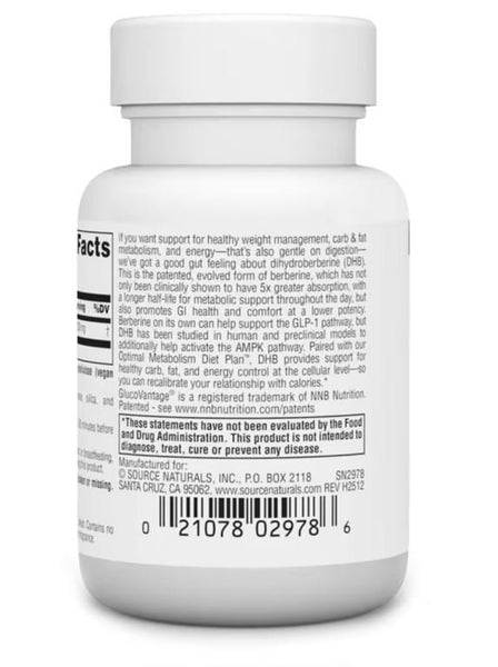 SOURCE NATURALS - Dihydroberberine 200mg - 30 Capsules