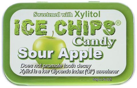 ICE CHIPS CANDY - Sour Apple - 1.76 oz. (50 g)