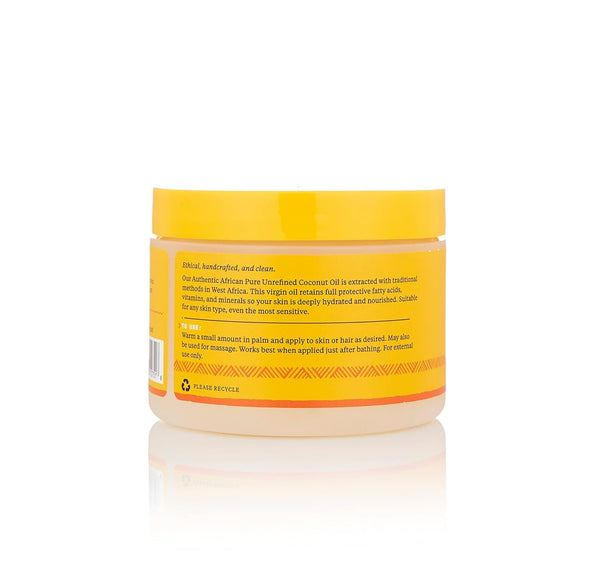 ALAFFIA - Pure Unrefined Coconut Oil - 11 oz (312 g)