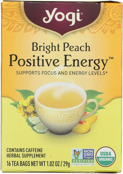 YOGI TEA - Yogi Tea Peach Bergamot Bright Day - 16 Tea Bags