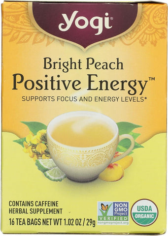 YOGI TEA - Yogi Tea Peach Bergamot Bright Day - 16 Tea Bags