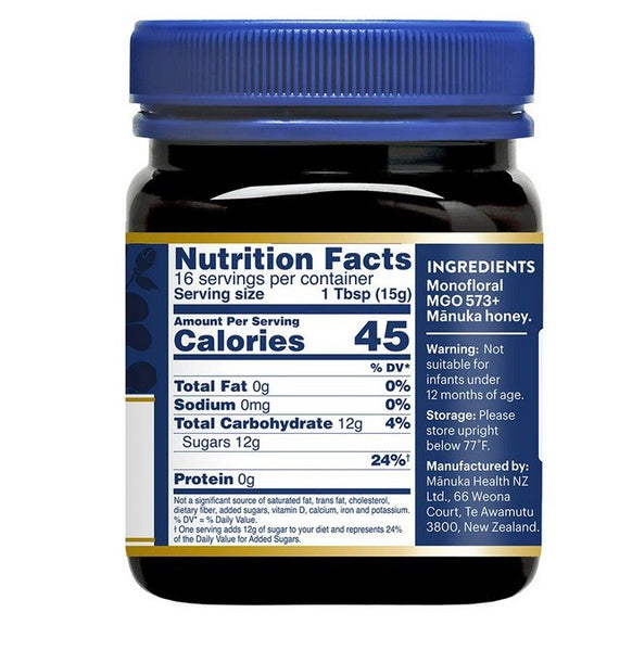 MANUKA HEALTH - 573+ Manuka Honey - 8.8 (250 g)