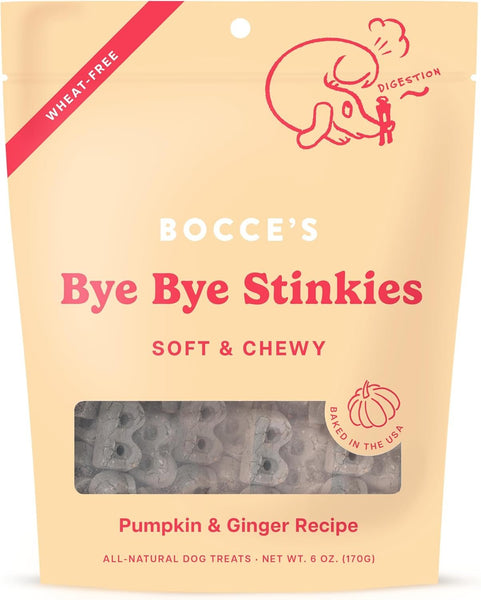 BOCCE'S BAKERY - Bye Bye Stinkies Soft & Chewy Treats - 6 oz (170 g)