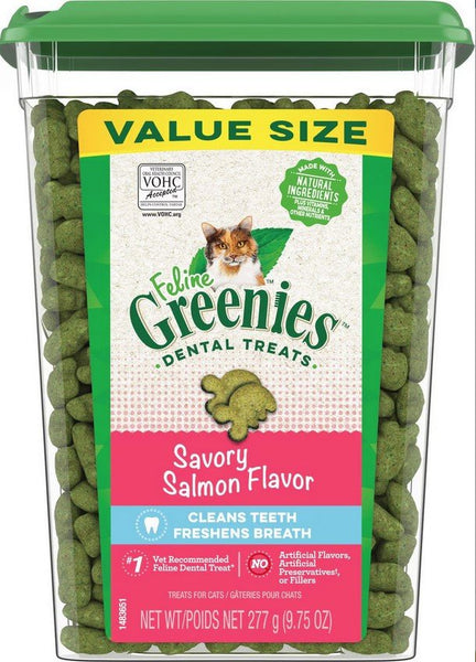 GREENIES - Feline Dental Treats Savory Salmon Flavor - 9.75 oz (277 g)