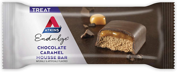 ATKINS - Endulge Chocolate Caramel Mousse Bars - 5 x 1.2 oz. Bars