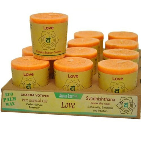 ALOHA BAY - Chakra Votive Candles Love