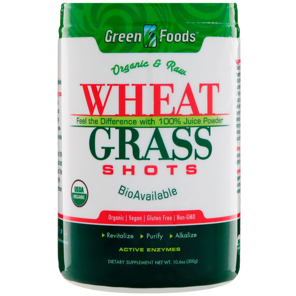 GREEN FOODS - Organic and Raw Wheat Grass Shots