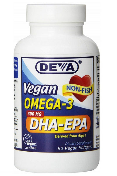 Deva Nutrition - Vegan Omega-3 DHA-EPA 300 mg